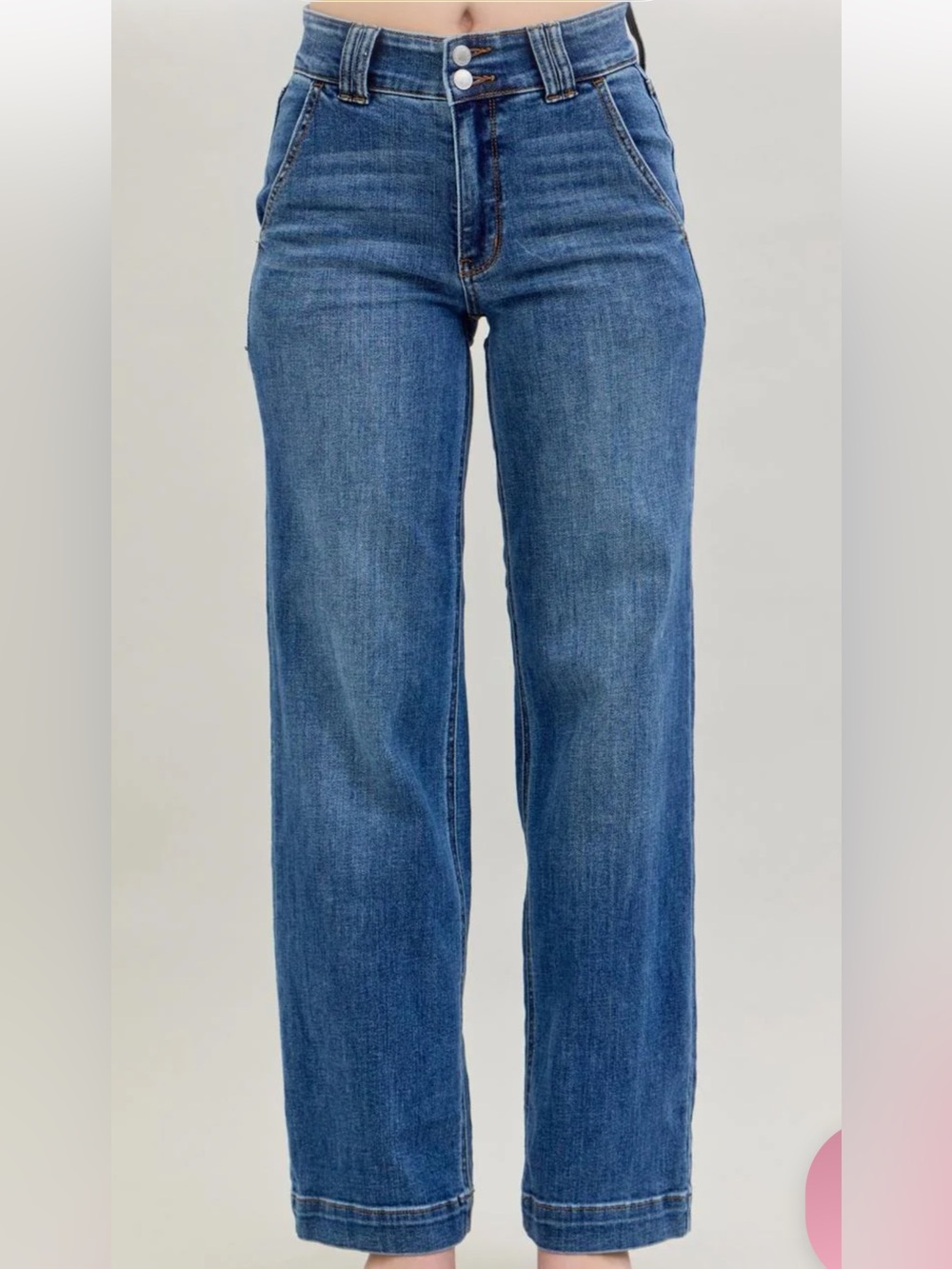 NWT Judy Blue Wide Leg Jeans Size 15/32
